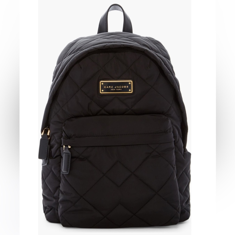 Marc Jacobs Black Quilted Backpack